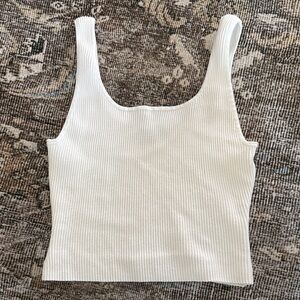 Quince Ivory Ribbed Tank Top
